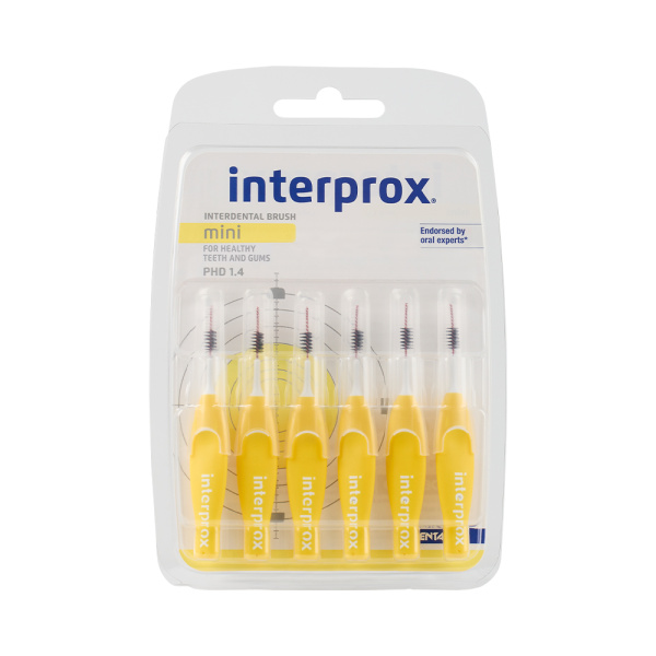 INTERPROX 4G Mini 1.1 мм Міжзубні йоржики Dentaid, 6шт. Інтерпрокс