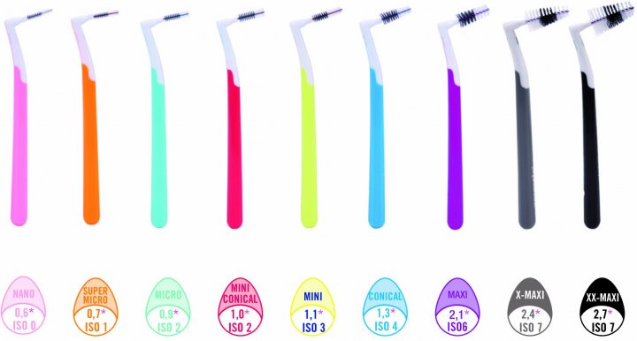 ᐉ INTERPROX Plus 2G Micro 1.1 мм Щетка межзубная Dantaid, 6шт