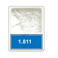Клини пластикові прозорі тонкі 1.811, 40 шт.