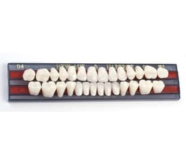 Зубы пластмассовые A1 на планках