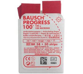 Bausch BK58 прямая красная 100 мкм, 50 листов