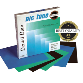 Хустки для коффердаму NIC TONE RUBBER DAM зелені, Товщина: тонкі