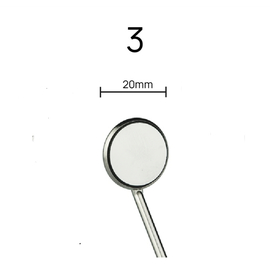 Mirror with rhodium coating Top-Vision 20 mm №3, 1pc 