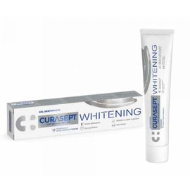 Зубная паста CURASEPT WHITENING, отбеливающая, с перекисью водорода и ПВП, 75 мл 