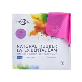 Платки для коффердама розовые Dental Dam Novadam 