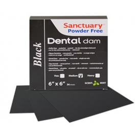 Black Dental Dams Sanctuary, Thickness: medium 
