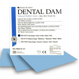 Платки для кофферда Henry Schein Dental dam, Колір: синій товсті