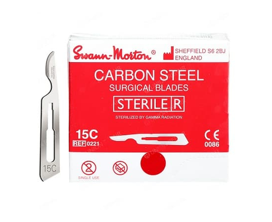 Carbon Steel Blades Swann-Morton 15С. Blade Savan Mortan surgical in ...